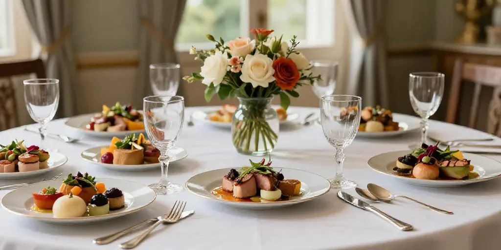 Des plats délicieux et une présentation irréprochable pour votre événement