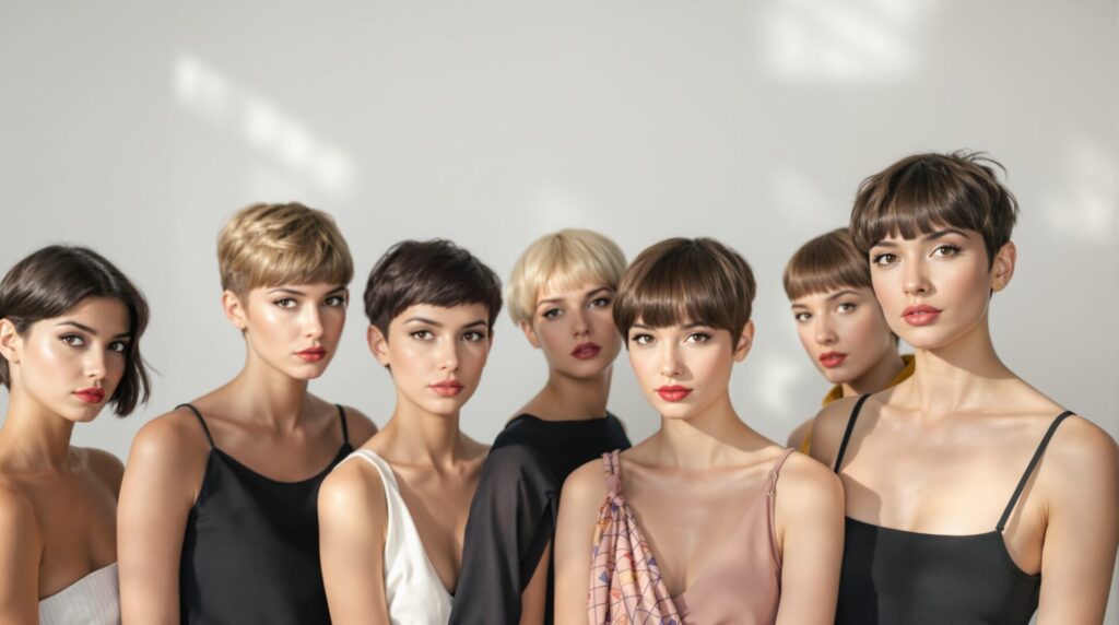 coupe garçonne féminine