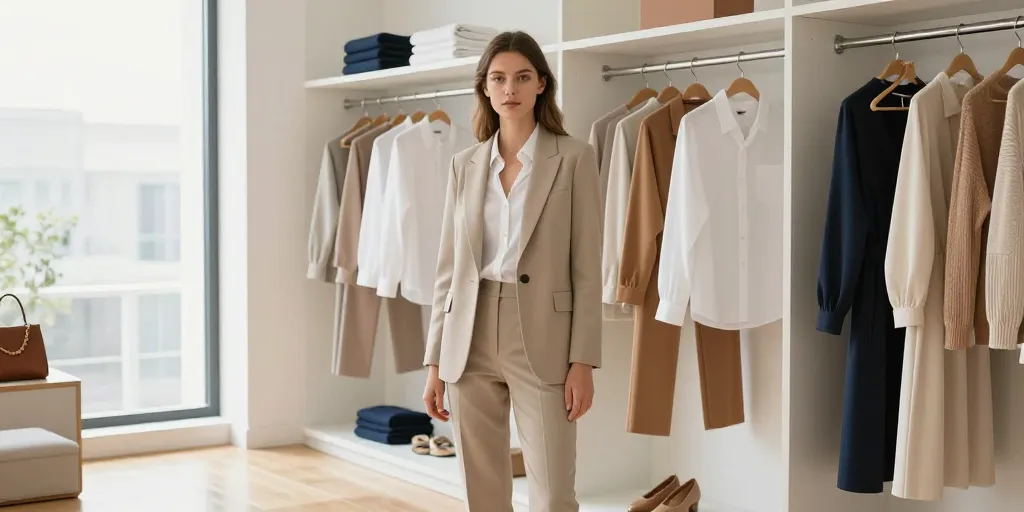 Les essentiels pour composer un dressing féminin moderne et facile à porter